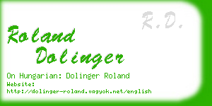 roland dolinger business card